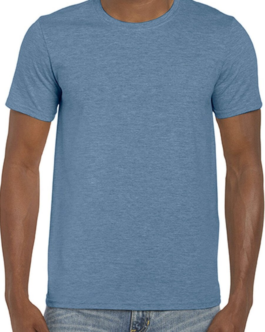 Gildan Softstyle 64000 Heather Indigo Lucky Wholesale