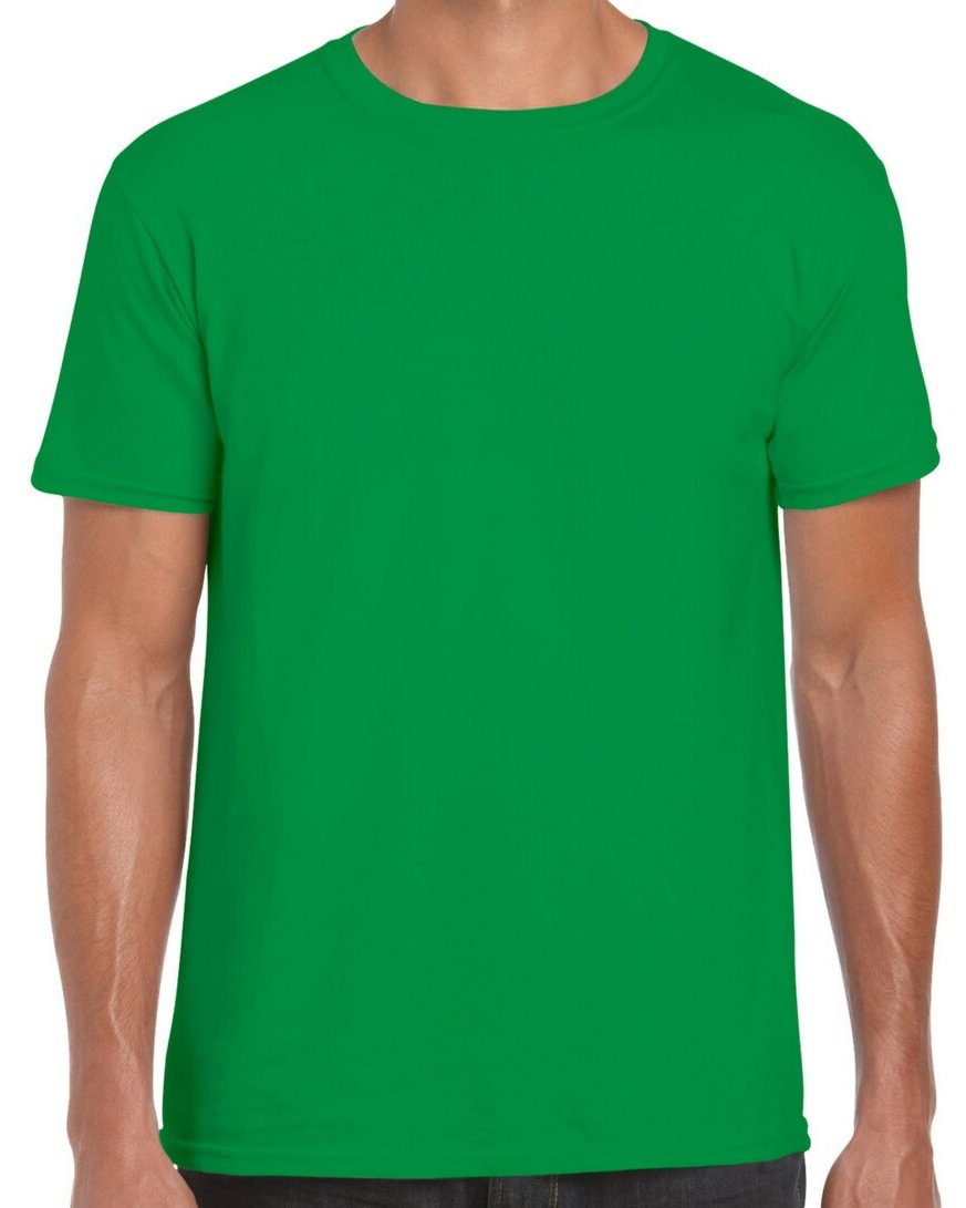 Gildan Men's Ultra Cotton T-Shirt – Soft, Heavyweight Tee In Irish Green, Size X-Large - View #3