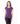 Lucky and Blessed Life 2632 Women's Fitted Round Neck - Purple