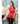 Lucky and Blessed Life 2632 Women's Fitted Round Neck - Red