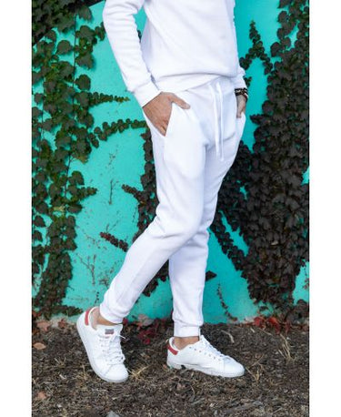 Lucky & Blessed Life 601 Joggers - White