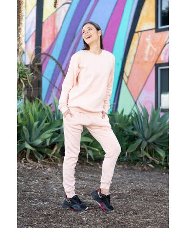 Lucky & Blessed Life 601 Joggers - Peach