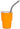 Thermal Sublimation Tumblers 2OZ Shot Glass Cup - Orange