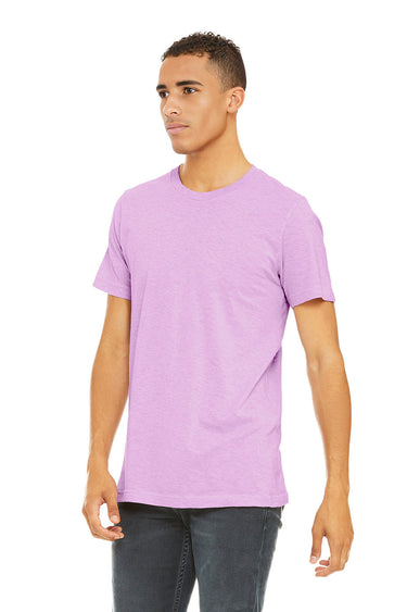 Bella Canvas 3001CVC Heather Round Neck - HTR Prism Lilac