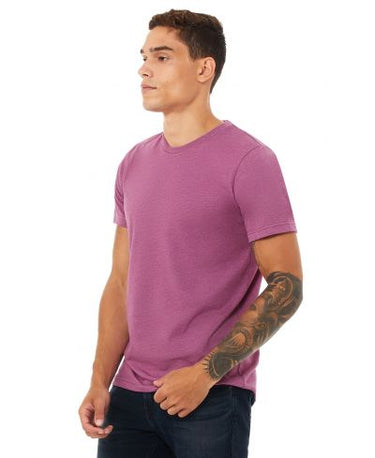 Bella Canvas 3001CVC Heather Round Neck - HTR Magenta