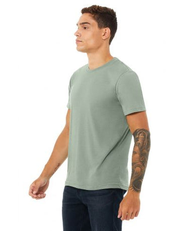 Bella Canvas 3001CVC Heather Round Neck - HTR Sage