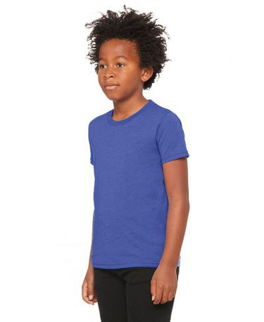 Bella Canvas 3001Y CVC Youth Heather Tee - HTR True Royal