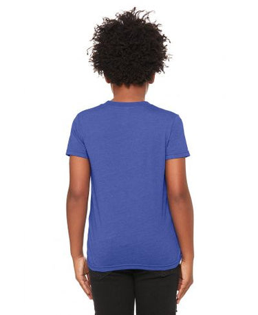 Bella Canvas 3001Y CVC Youth Heather Tee - HTR True Royal