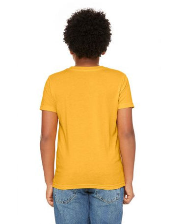 Bella Canvas 3001Y CVC Youth Heather Tee - HTR Yellow Gold