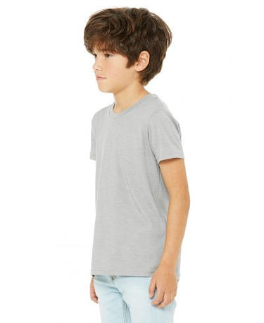Bella Canvas 3001Y CVC Youth Heather Tee - HTR Stone
