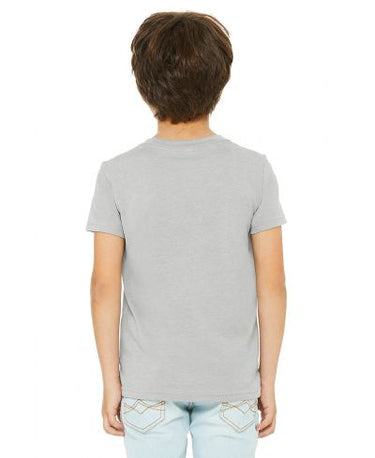 Bella Canvas 3001Y CVC Youth Heather Tee - HTR Stone