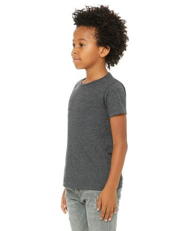 Bella Canvas 3001Y CVC Youth Heather Tee - Dark Grey HTR