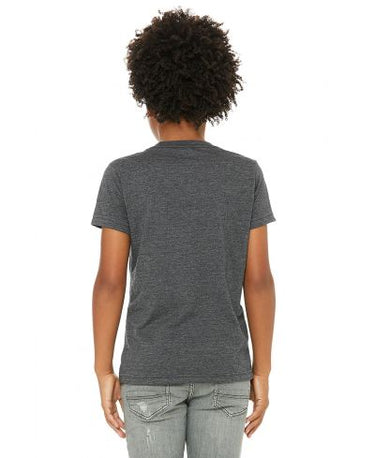 Bella Canvas 3001Y CVC Youth Heather Tee - Dark Grey HTR