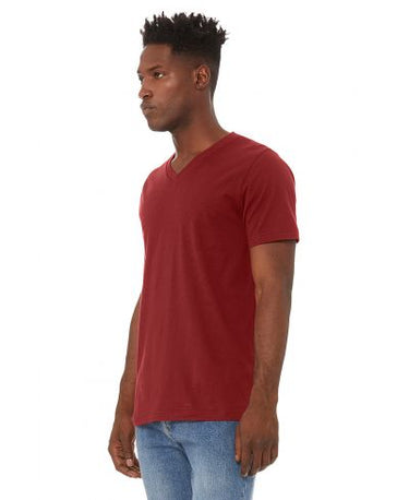 Bella Canvas 3005 V-Neck Short Sleeve - Cardinal
