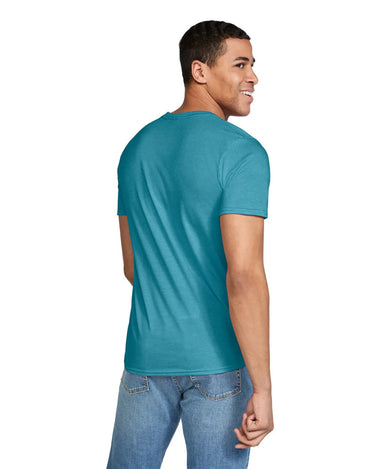 Gildan 64000 Softstyle - Heather Galapagos Blue
