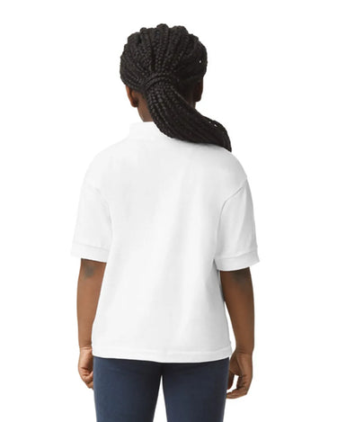Gildan 8800B Youth Polo - White