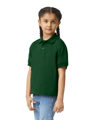 Gildan 8800B Youth Polo - Forest Green