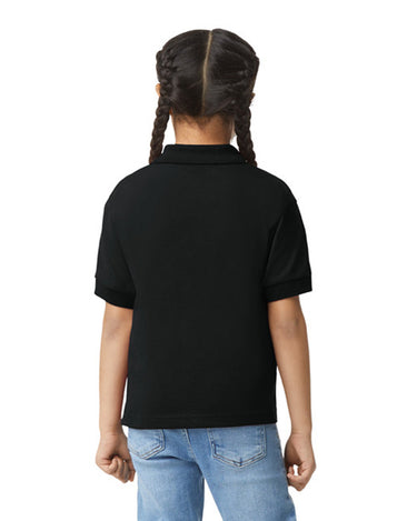 Gildan 8800B Youth Polo - Black