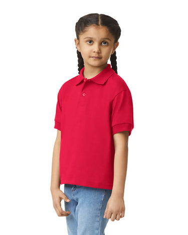 Gildan 8800B Youth Polo - Red