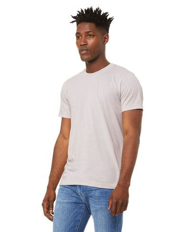 Bella Canvas 3001CVC Heather Round Neck - HTR Cool Grey