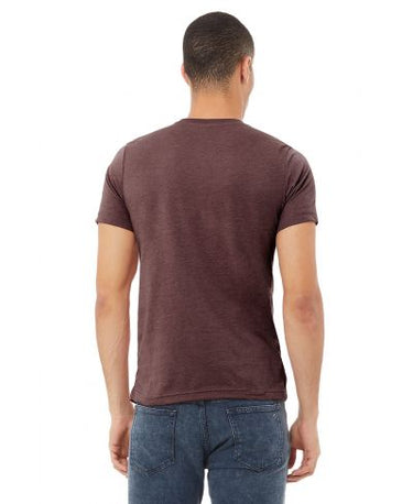 Bella Canvas 3001CVC Heather Round Neck - HTR Maroon