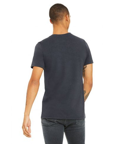 Bella Canvas 3001CVC Heather Round Neck - HTR Midnight Navy