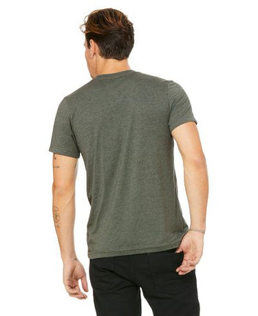 Bella Canvas 3001CVC Heather Round Neck - HTR Military Green