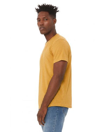 Bella Canvas 3001CVC Heather Round Neck - HTR Mustard