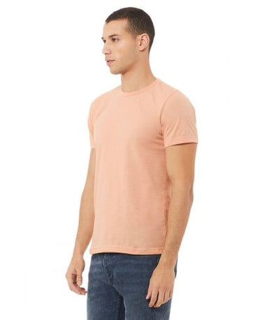 Bella Canvas 3001CVC Heather Round Neck - HTR Peach