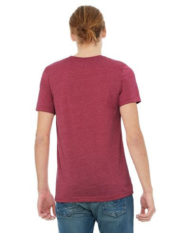Bella Canvas 3001CVC Heather Round Neck - HTR Raspberry