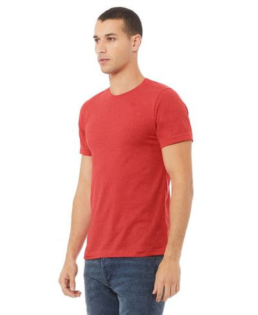 Bella Canvas 3001CVC Heather Round Neck - HTR Red