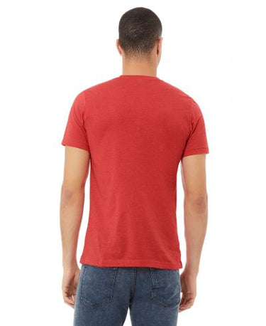Bella Canvas 3001CVC Heather Round Neck - HTR Red