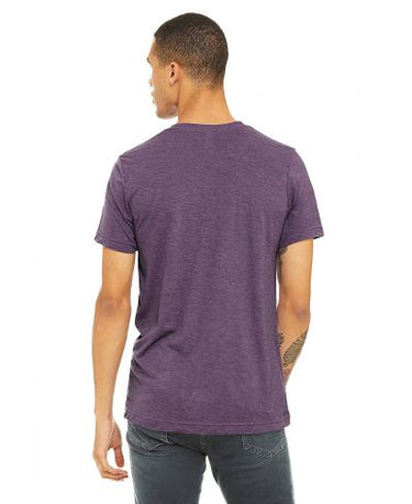 Bella Canvas 3001CVC Heather Round Neck - HTR Team Purple