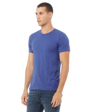 Bella Canvas 3001CVC Heather Round Neck - HTR True Royal