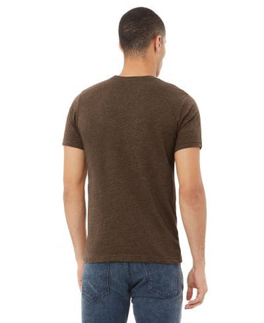 Bella Canvas 3001CVC Heather Round Neck - HTR Brown