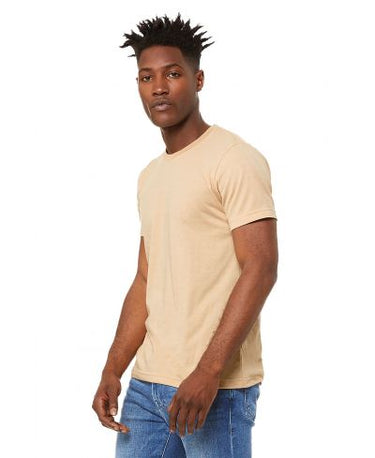 Bella Canvas 3001CVC Heather Round Neck - HTR Sand Dune