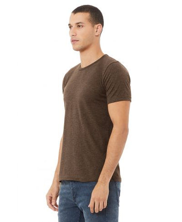 Bella Canvas 3001CVC Heather Round Neck - HTR Brown