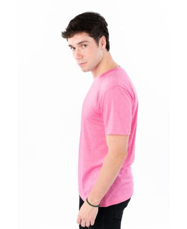 Lucky & Blessed Life 3142P Sublimation T-Shirt - Heather Pink