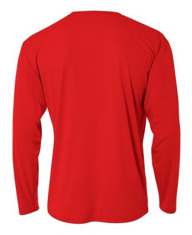 A4 N3165 Cooling Performance Long Sleeve - Scarlet