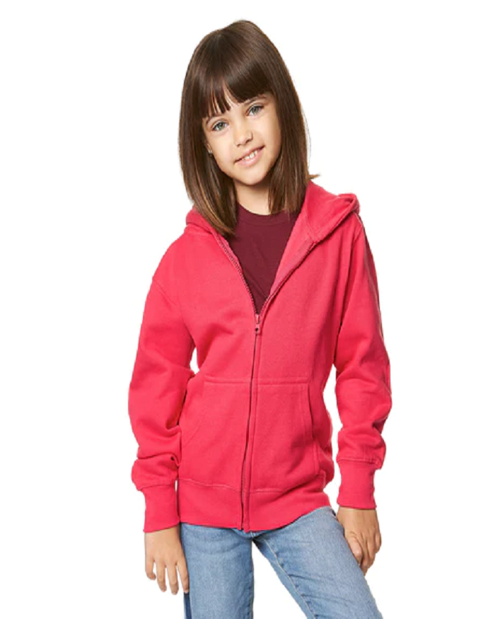 Youth zip top up hoodie