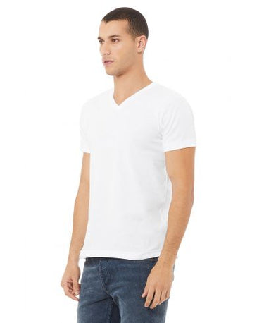 Bella Canvas 3005 V-Neck Short Sleeve - White