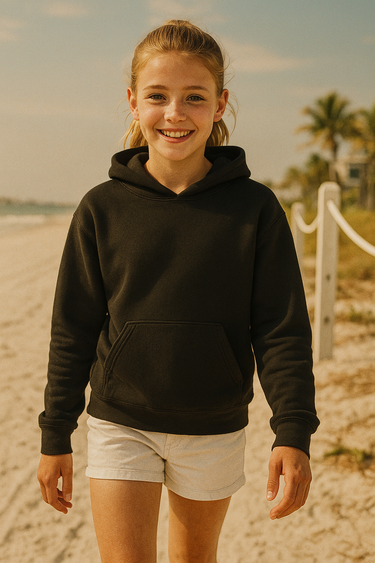 Gildan 18500B Youth Pullover Hoodie - Black