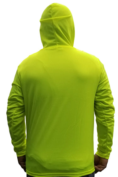 Hooded Longsleeve - Safety Yellow