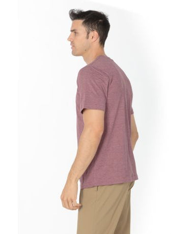 Lucky & Blessed Life 3142P Sublimation T-Shirt - Heather Burgundy