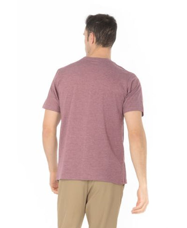 Lucky & Blessed Life 3142P Sublimation T-Shirt - Heather Burgundy