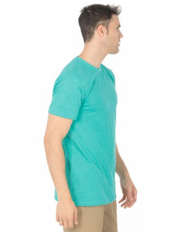 Lucky & Blessed Life 3142P Sublimation T-Shirt - Heather Teal