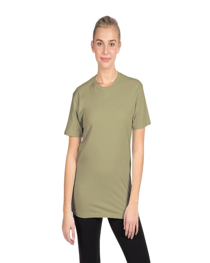 Everyday Melange Burnout V-Neck T-Shirt in Light Olive