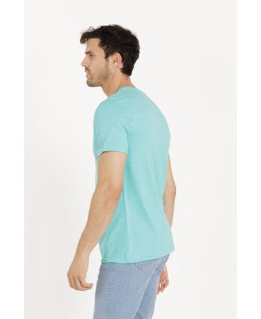Lucky & Blessed Life 3142P Sublimation T-Shirt - Heather Turquoise
