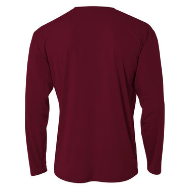 A4 N3165 Cooling Performance Long Sleeve - Maroon