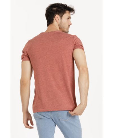 Lucky & Blessed Life 3142P Sublimation T-Shirt - Heather Rust Red